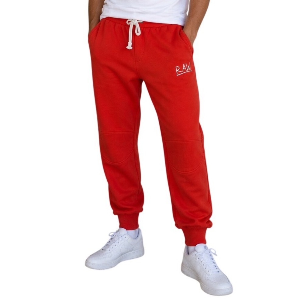 G-Star RAW Mens 3D Tapered Fit Joggers Sweatpants Orange Red XXL‎